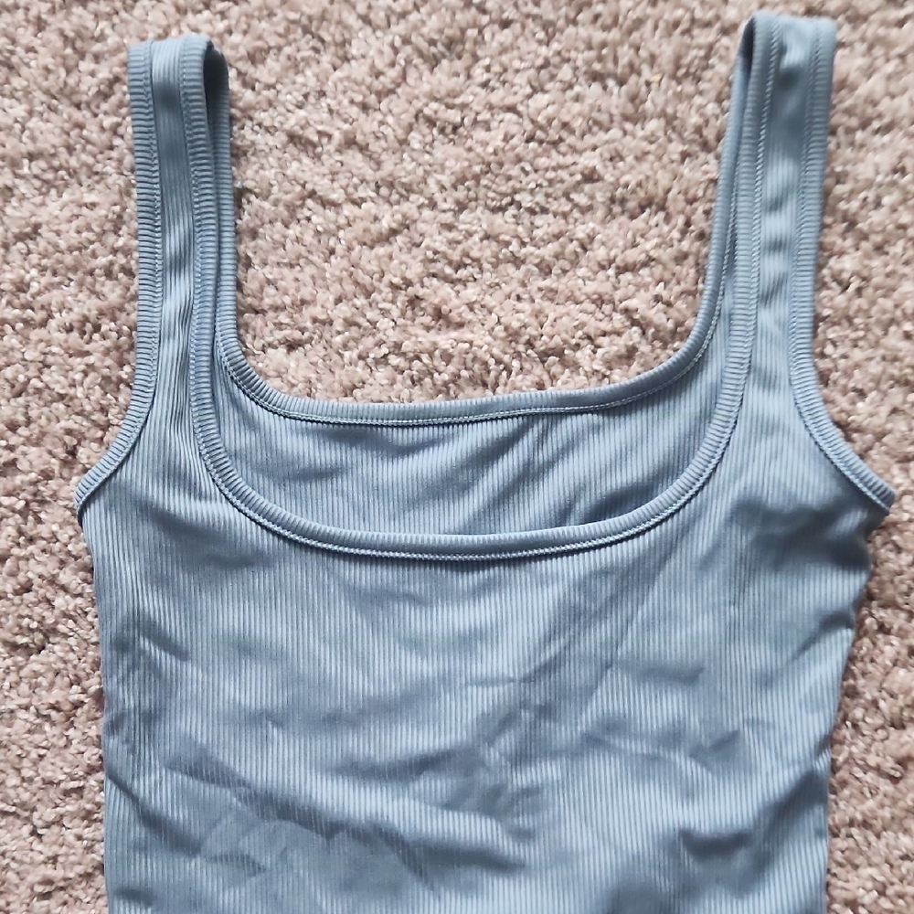 Light Blue Ribbed Pajama Set - Picture 6 of 6
